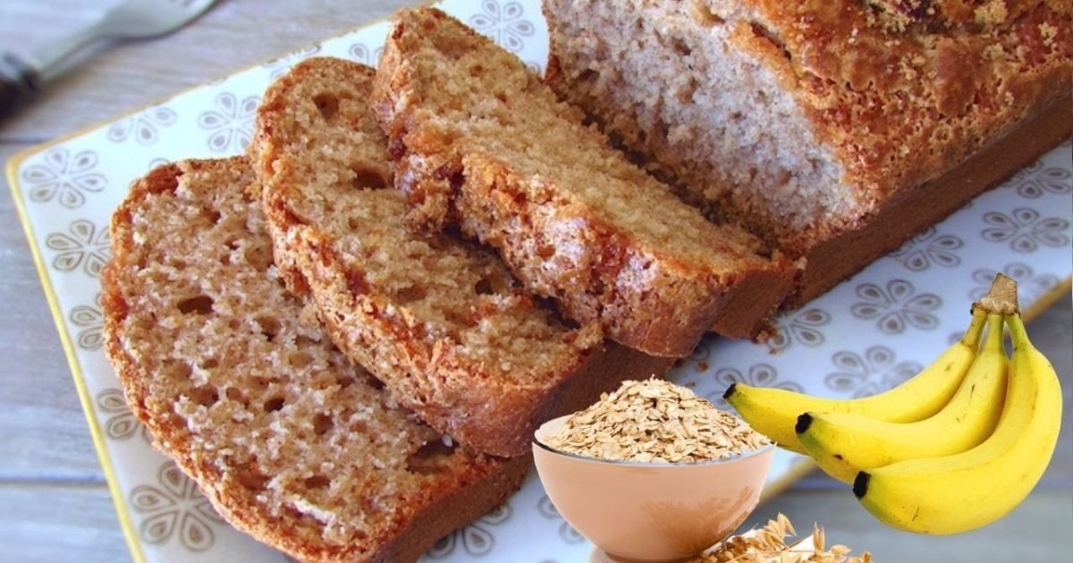 Bolos: Bolo de Banana Integral com Aveia no Liquidificador 