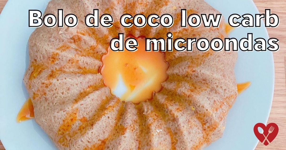 Bolo de Coco Low Carb de Microondas 