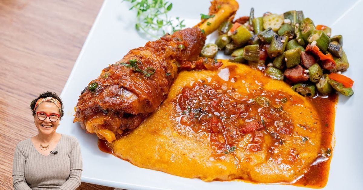 Frango: Frango Caipira com Quiabo e Polenta: Um Toque de Minas na Sua Mesa! 