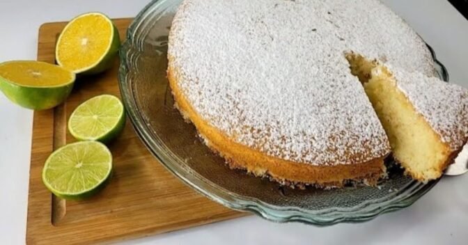 Bolos: Bolo Cítrico de Laranja e Limão: Receita Fácil, Fofinha e Inigualável!