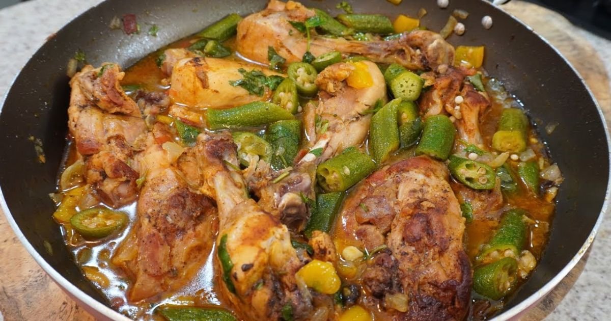 Frango com Quiabo Receita Caseira Facil e Deliciosamente Reconfortante