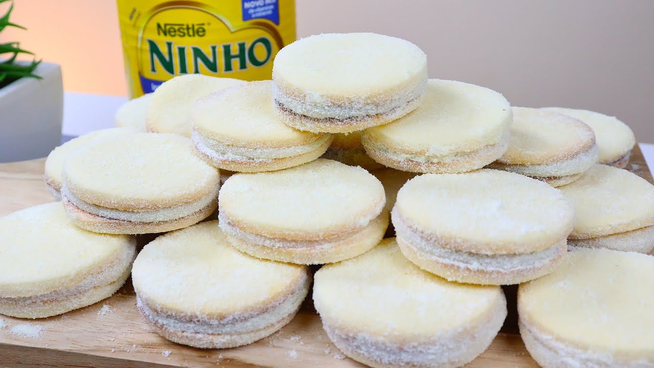 DERRETE NA BOCA! BISCOITO AMANTEIGADO DE LEITE NINHO 