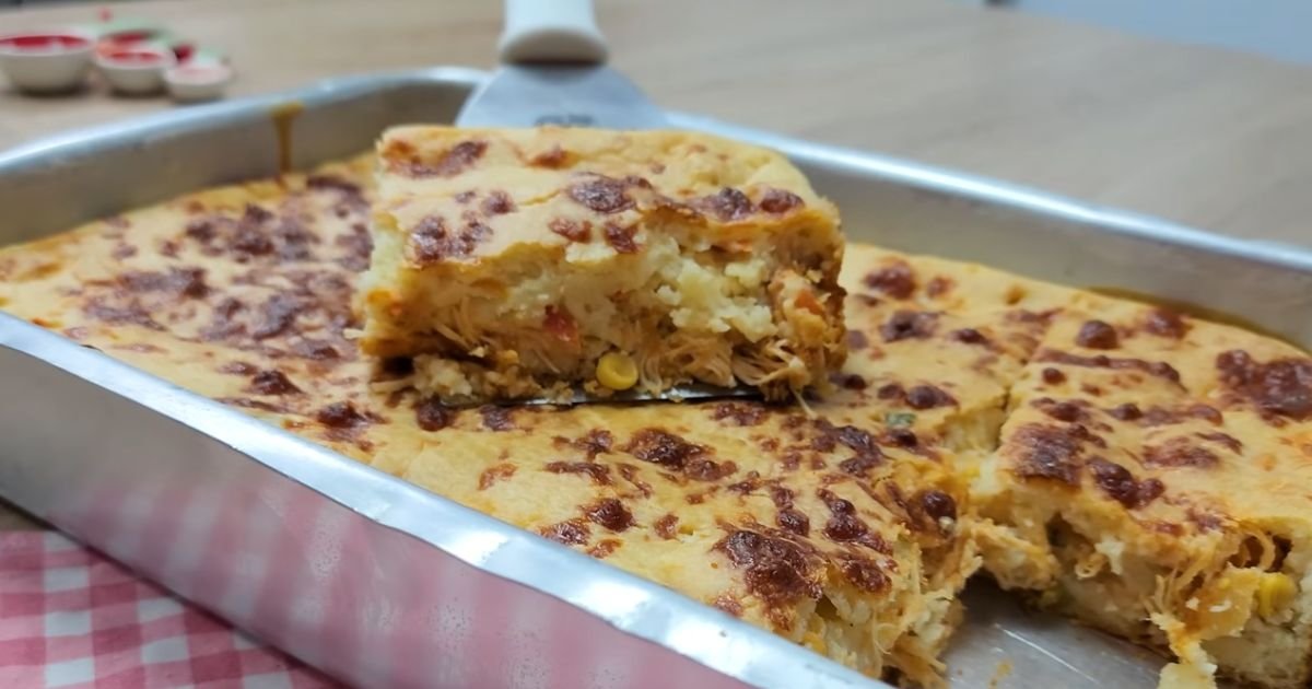 Torta de Frango Cremosa Receita Rápida e Prática