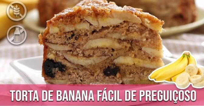 Sobremesas: Torta de Preguiçoso: Delícia de Banana Prática e Rápida