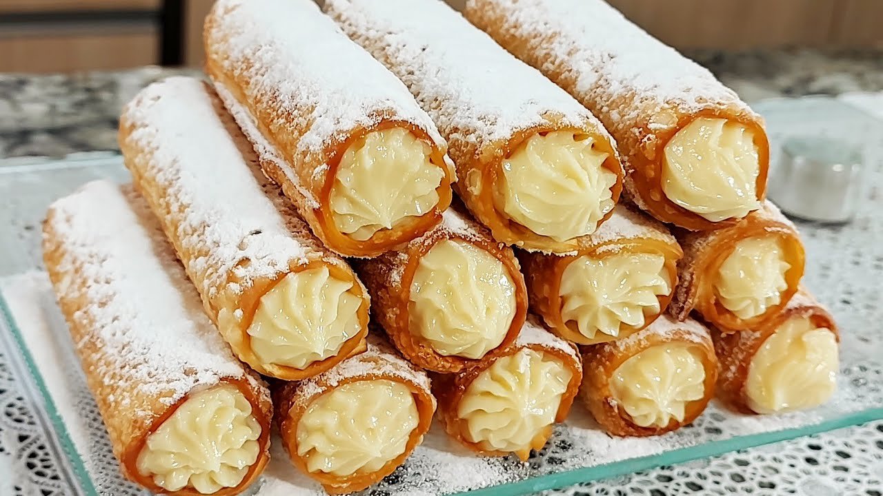 SEM FORMINHAS esse CANNOLI é a SOBREMESA PERFEITA 