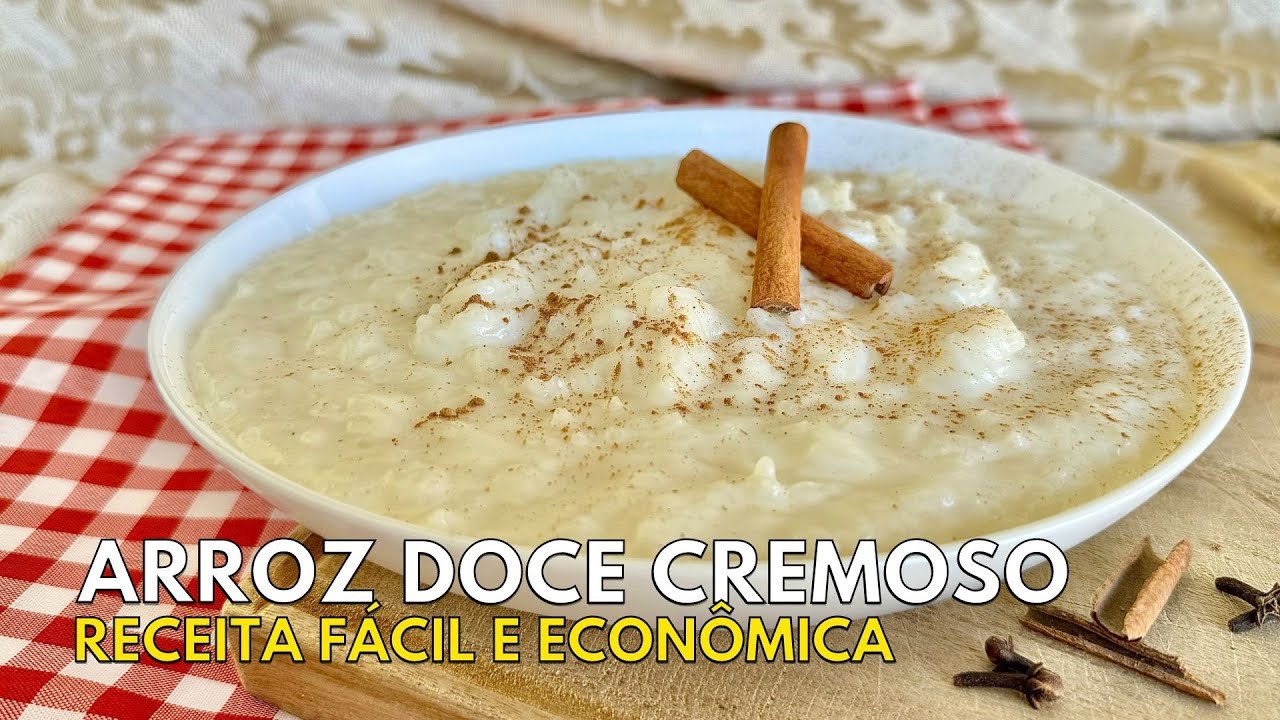 COMO FAZER ARROZ DOCE CREMOSO? RECEITA FÁCIL, ECONÔMICA E RÁPIDA #horadogrude 