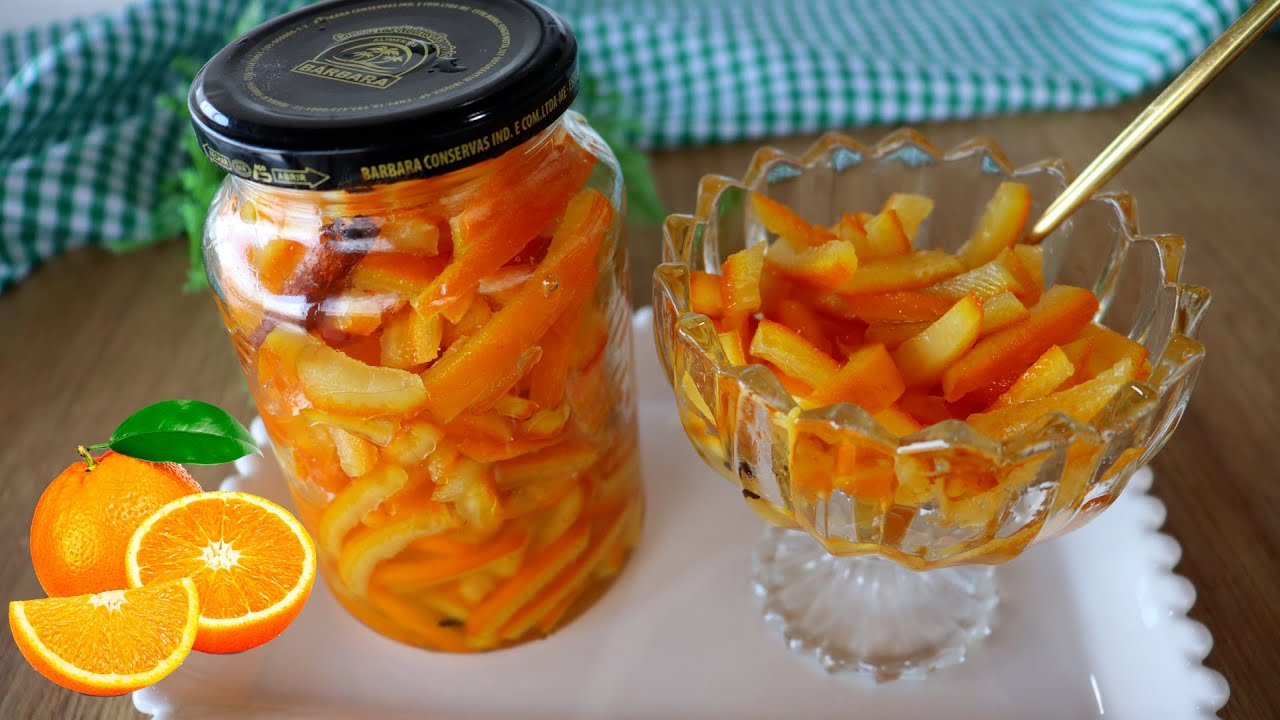 DOCE DE CASCA DE LARANJA DELICIOSO E SUPER FÁCIL 