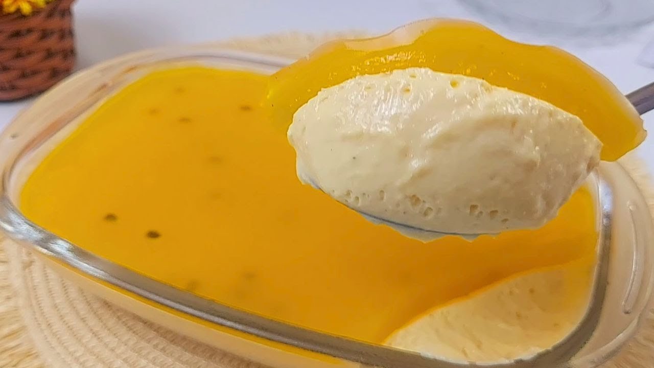 Delicie-se com uma irresistível e fácil receita de Mousse de Maracujá cremoso 