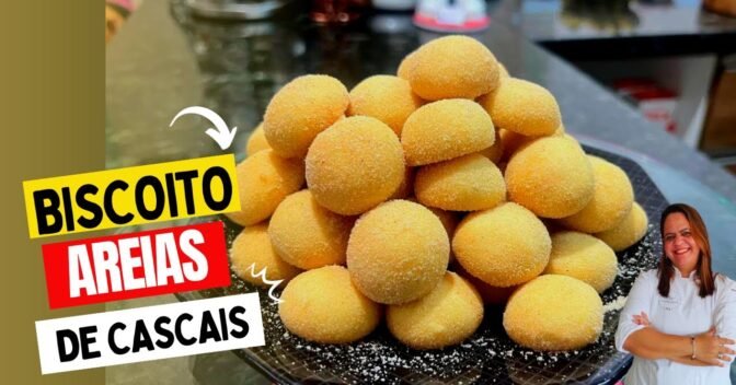 Lanches: Biscoitinho 1-2-3 ou Biscoito Areias de Cascais desmancha na boca e tem aspecto de areinha