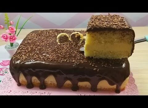 Bolos: BOLO DE MARACUJÁ GELADO COM COBERTURA DE CHOCOLATE