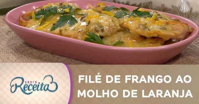 Carnes: Descubra como preparar um irresistível filé de frango regado ao molho de laranja