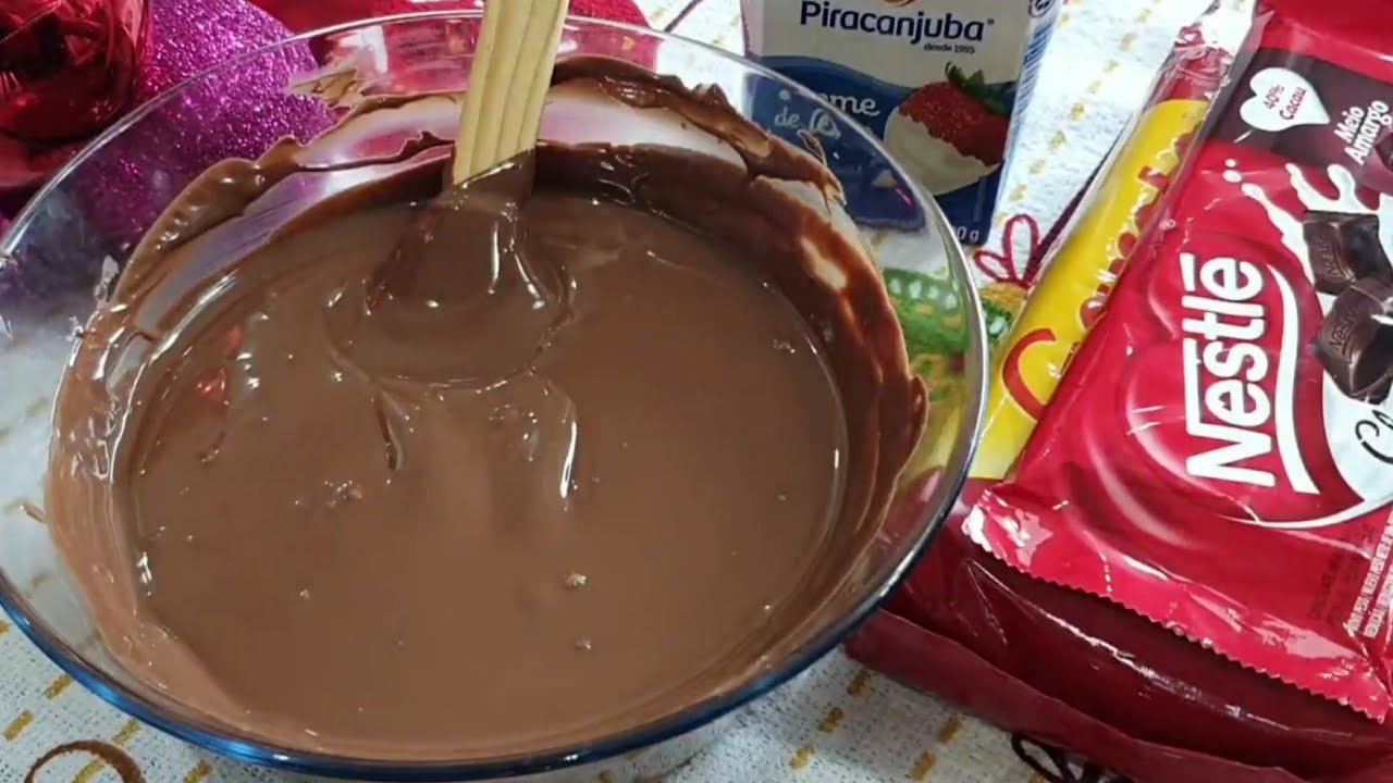 Aprenda a preparar um delicioso e super estruturado recheio de chocolate para um bolo de 5 kg 